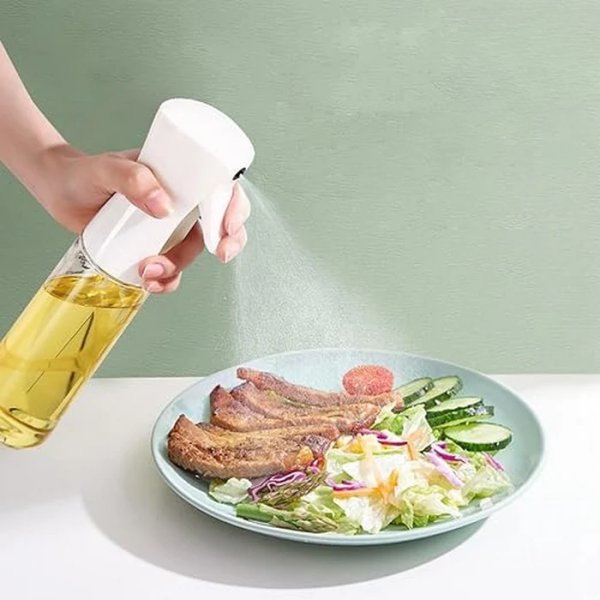 Plastic Glass Spray Bottle | 200ML | BBQ Olive Oil & Vinegar Oil Sprayer