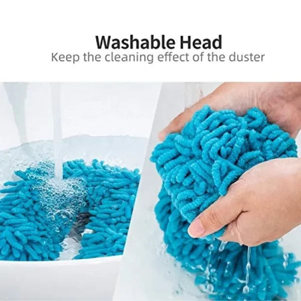 Flexible Micro-Fiber Duster With Telescopic Stainless Steel Handle