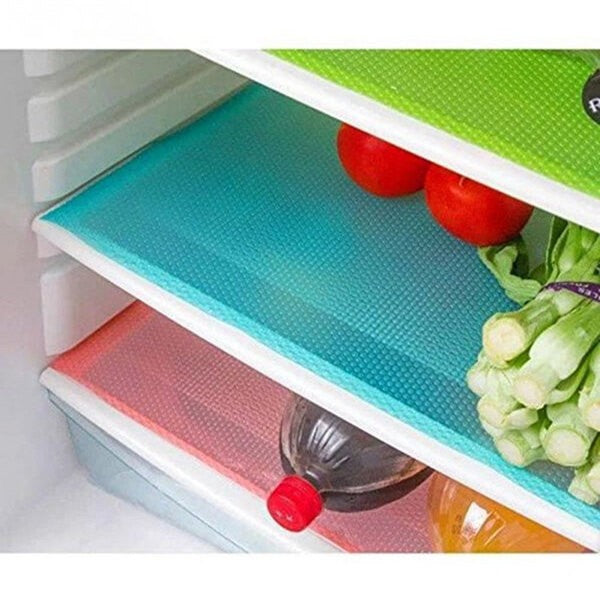 Anti-Slip Fridge & Shelf Mat | Waterproof Washable Liner for Kitchen Drawers Cabinets