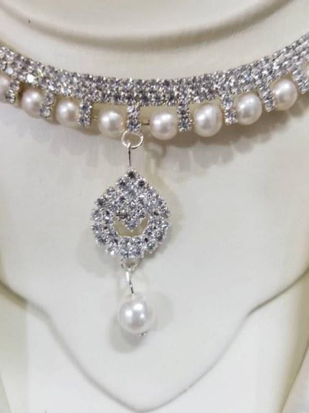 Silver Crystal Rhinestone Girls Jewellery Set Women