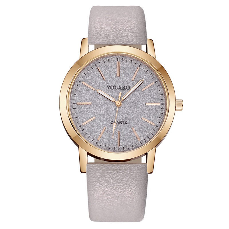 Luxury Design Leather Watch Ladies Quartz Wristwatch