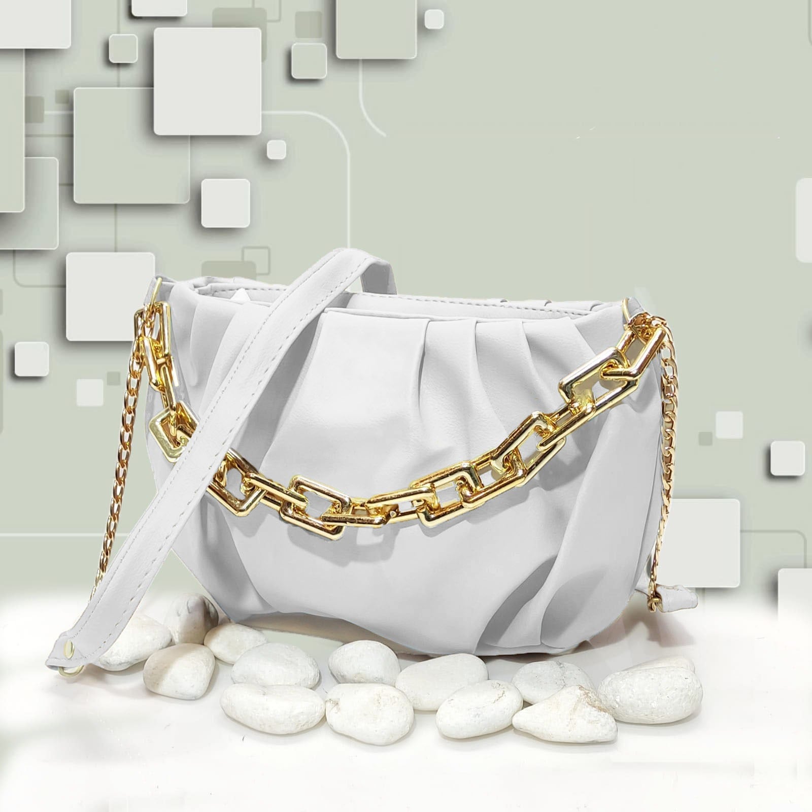 Hand bags for girls with Stylish Golden chain&nbsp;