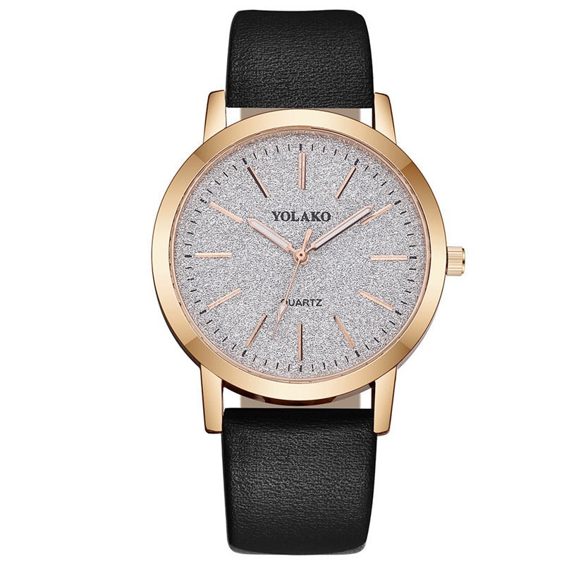 Luxury Design Leather Watch Ladies Quartz Wristwatch