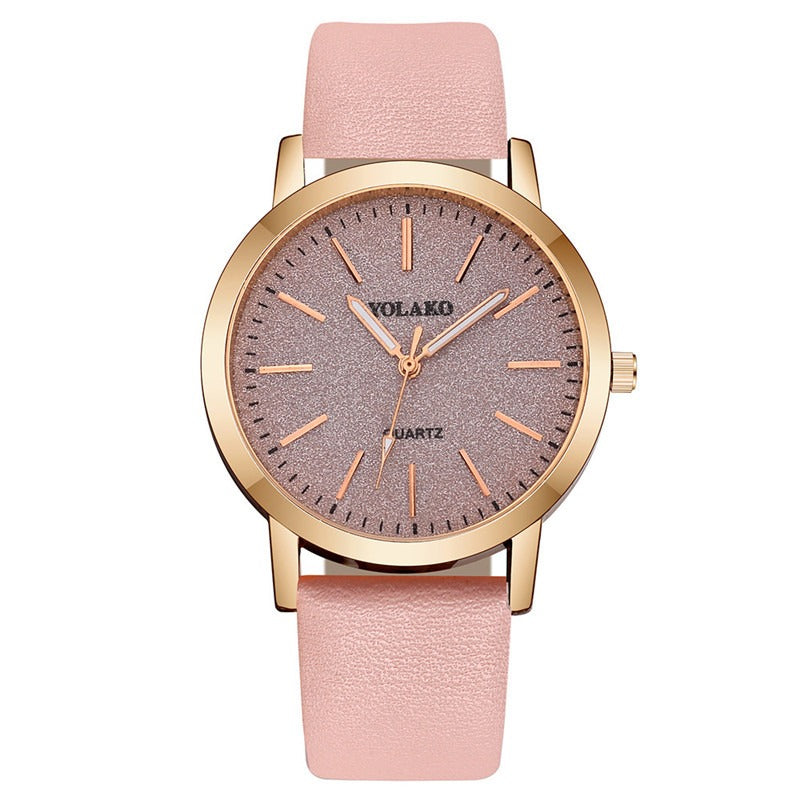Luxury Design Leather Watch Ladies Quartz Wristwatch