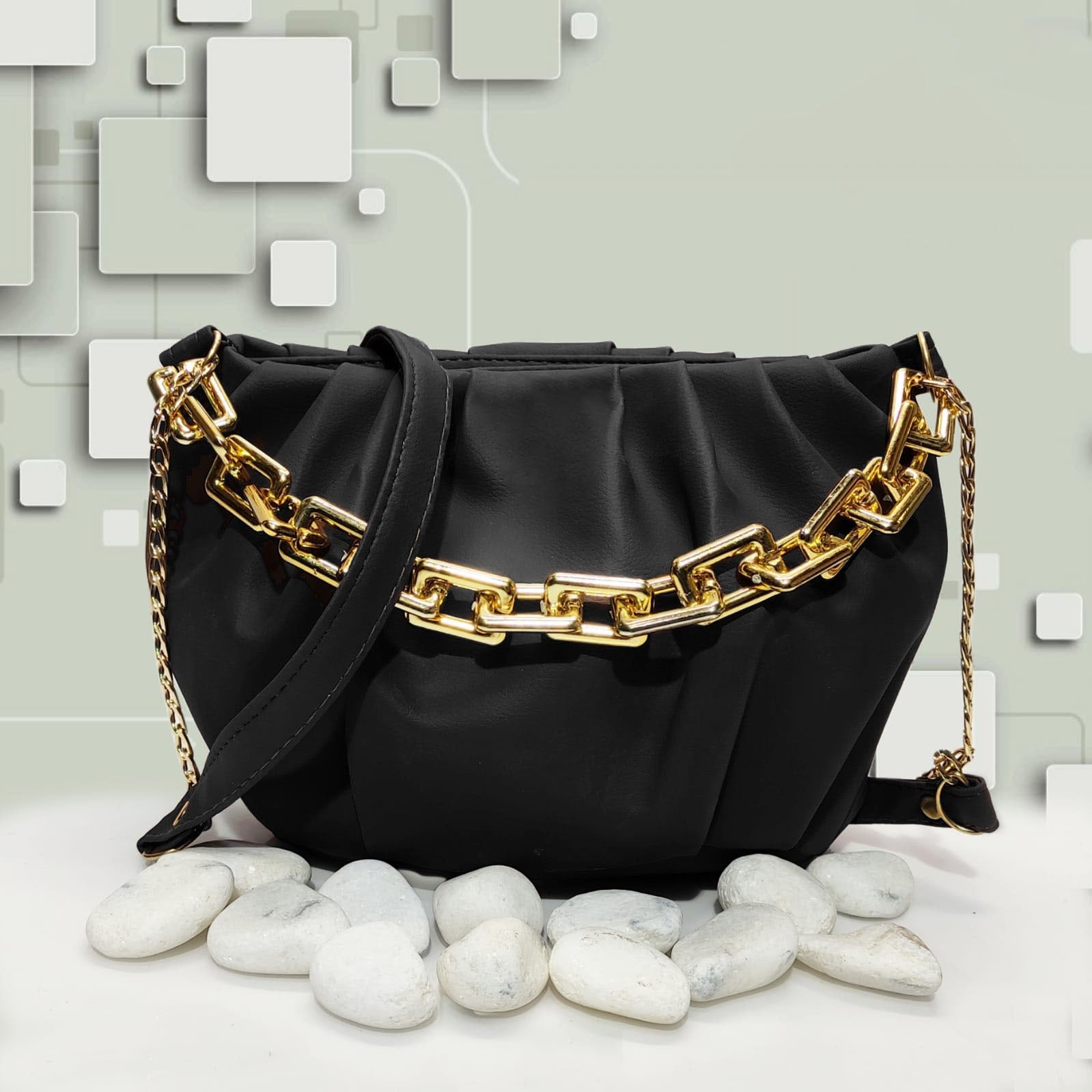 Hand bags for girls with Stylish Golden chain&nbsp;