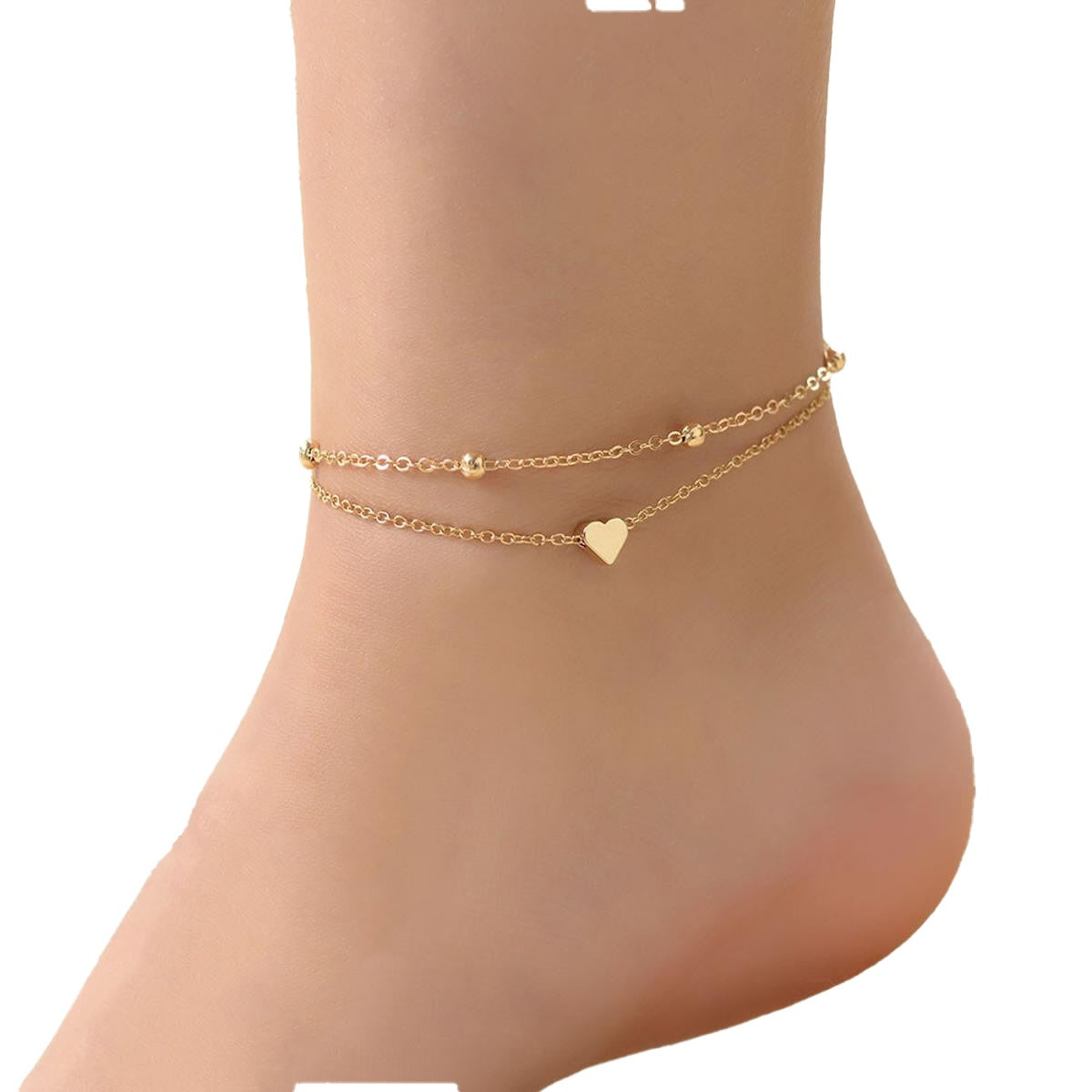 Golden Payal Girl imple Golden Foot Bracelet