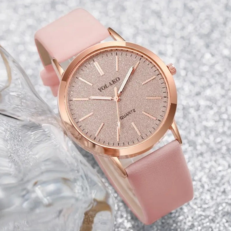 Luxury Design Leather Watch Ladies Quartz Wristwatch