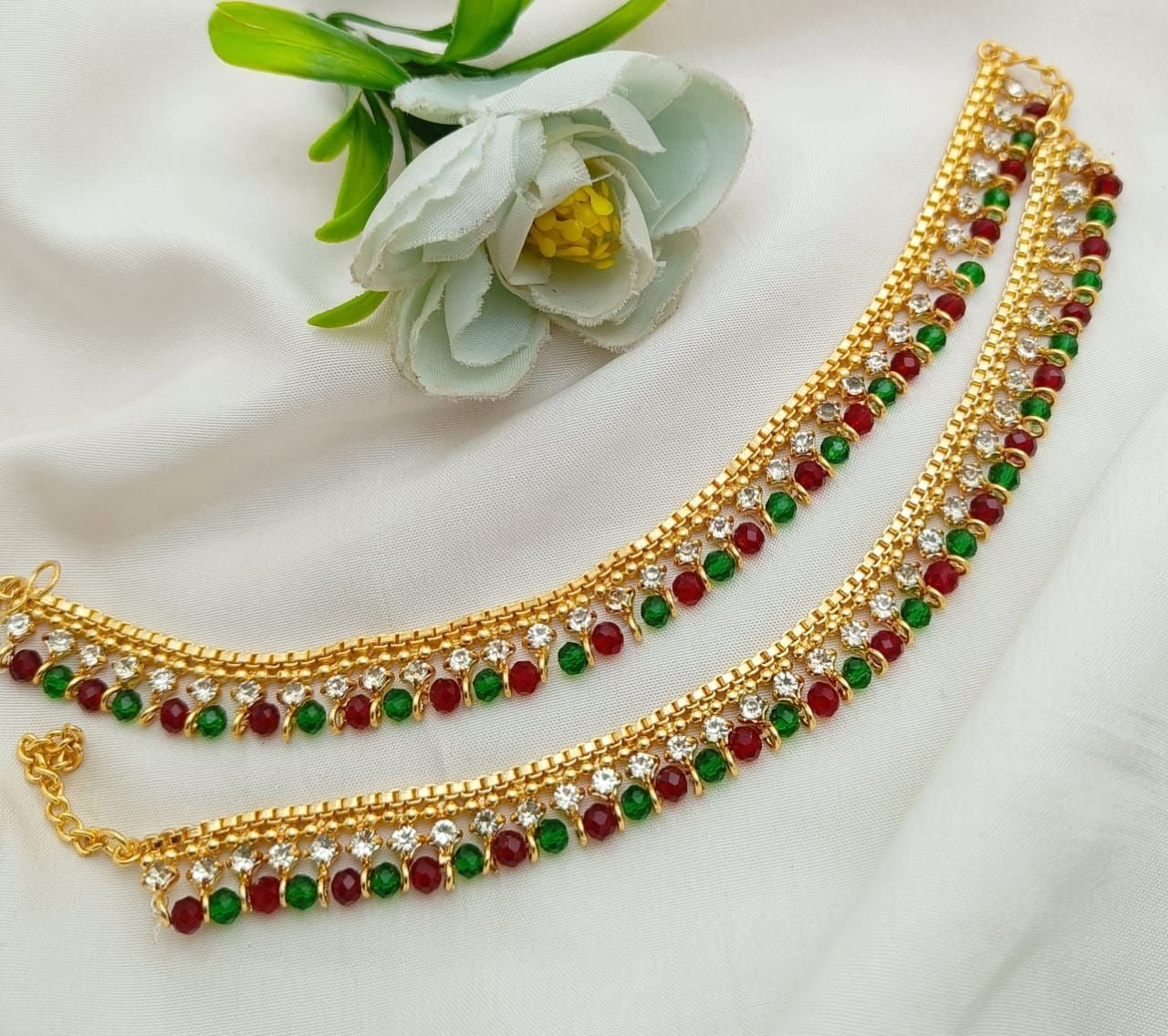 Pazeb (payal) Fancy manjos crystals payal