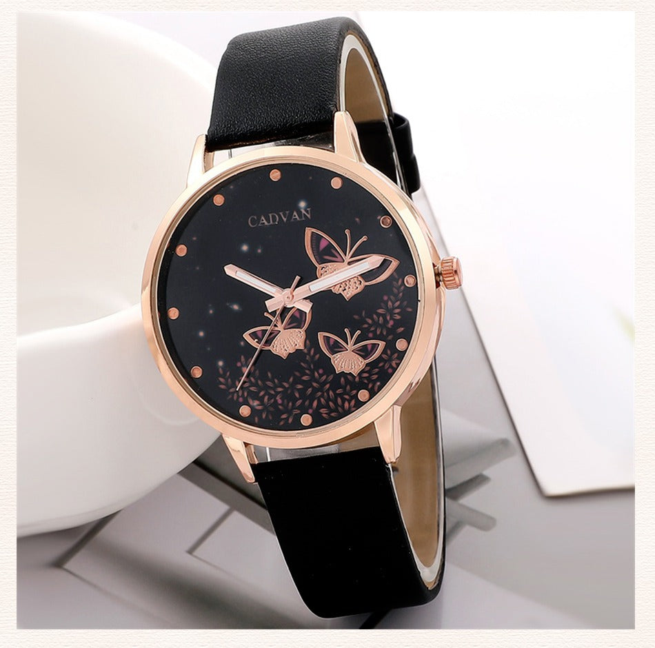 6pcs Set Womens Watches Ladies Fashion Butterfly