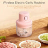 Portable Electric USB Rechargeable Fruit Vegetable Onion Garlic Cutter Mixer Blender Mincer Grinder Food Speedy Chopper Cordless