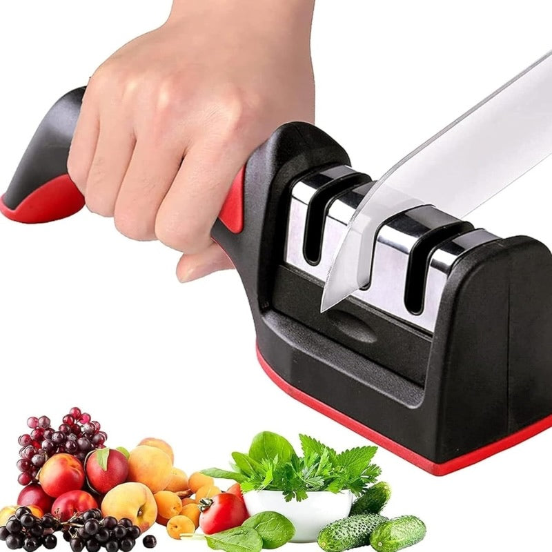 3-in-1 Knife Sharpener Set with Ceramic Peeler