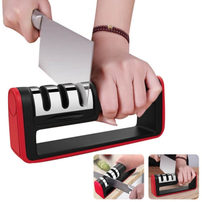3-in-1 Knife Sharpener Set with Ceramic Peeler