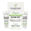 Brightening Glow Kit by The Health Healer | Face Wash, Scrub & Night Cream Set